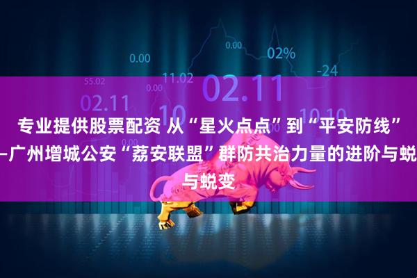 专业提供股票配资 从“星火点点”到“平安防线”——广州增城公安“荔安联盟”群防共治力量的进阶与蜕变